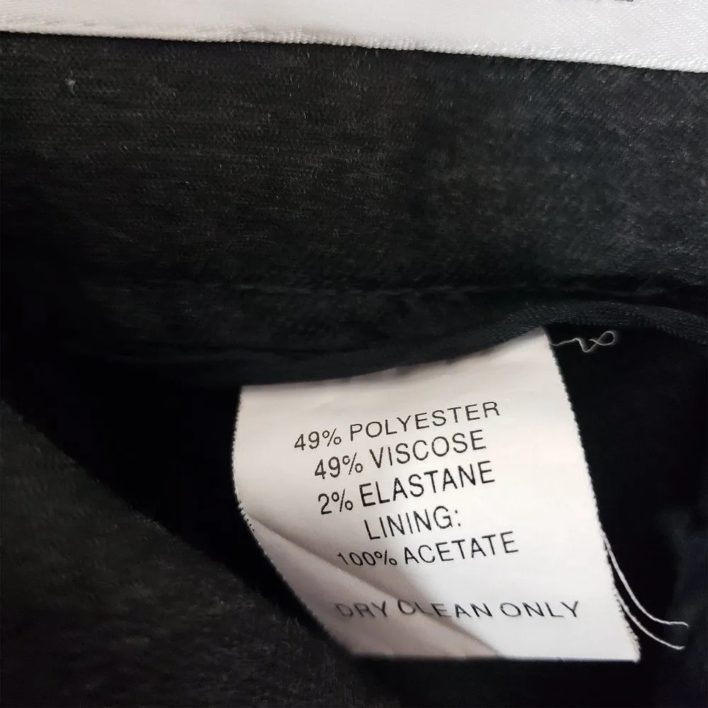 TRINA TURK Women's Size 12 Gray Cuffed, Cropped, Dress Pants - Image 4