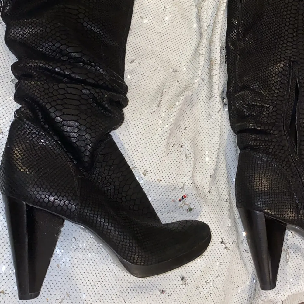 Carlos Santana 8.5 leather upper Brazil boots Black - Image 2