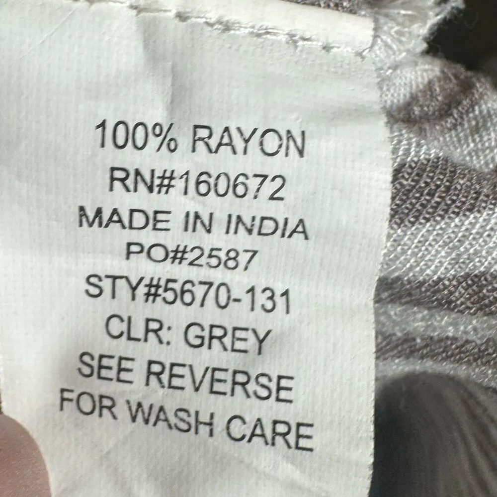 gray and white swim beach coverup or mini dress size small - Image 9