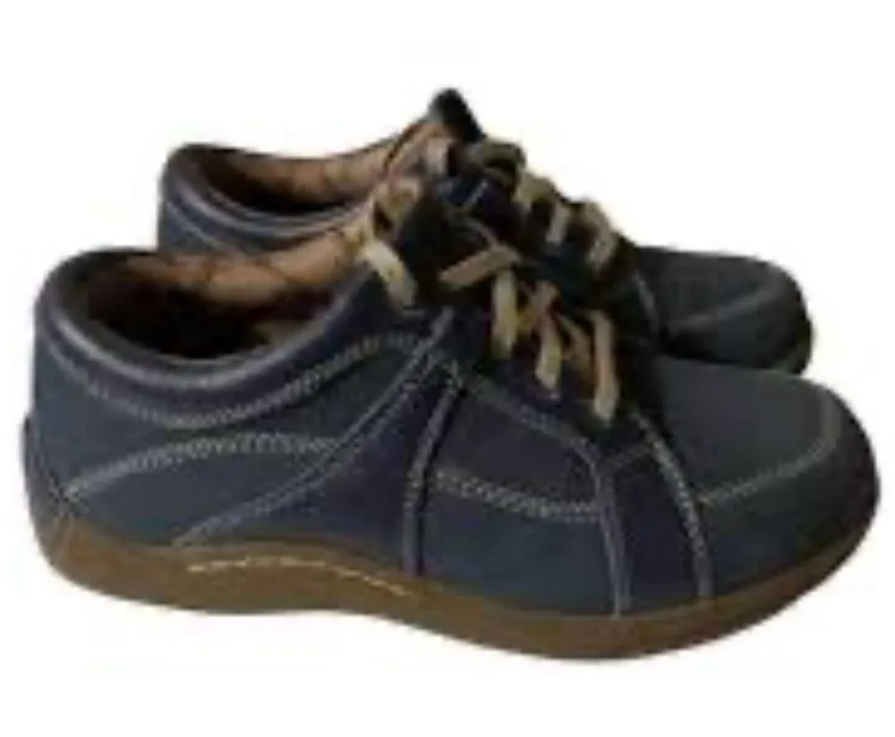 Barefoot Freedom by Drew Geneva Sneakers 8.5 WW Blue Leather Comfort Orthopedic - Image 10