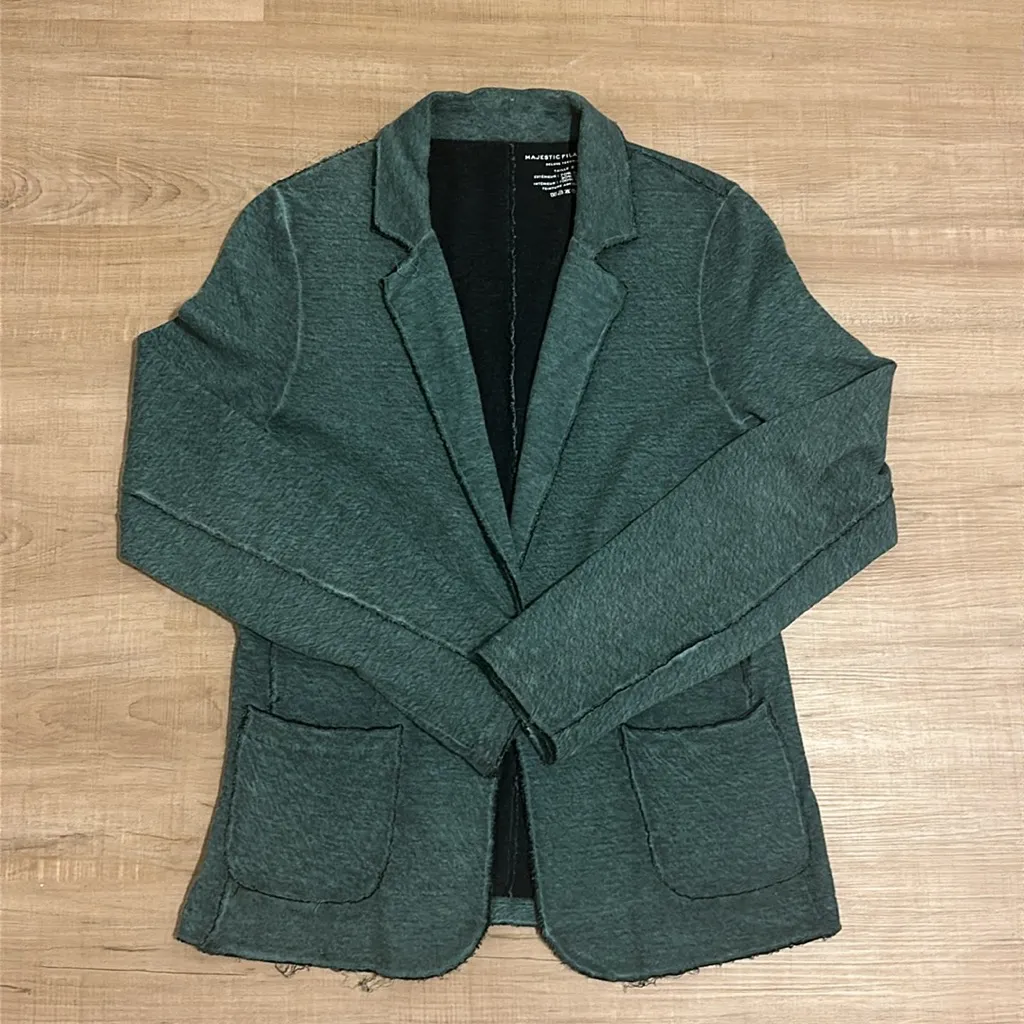 Majestic Filatures Cotton Cashmere Blazer Size 2 - Image 5