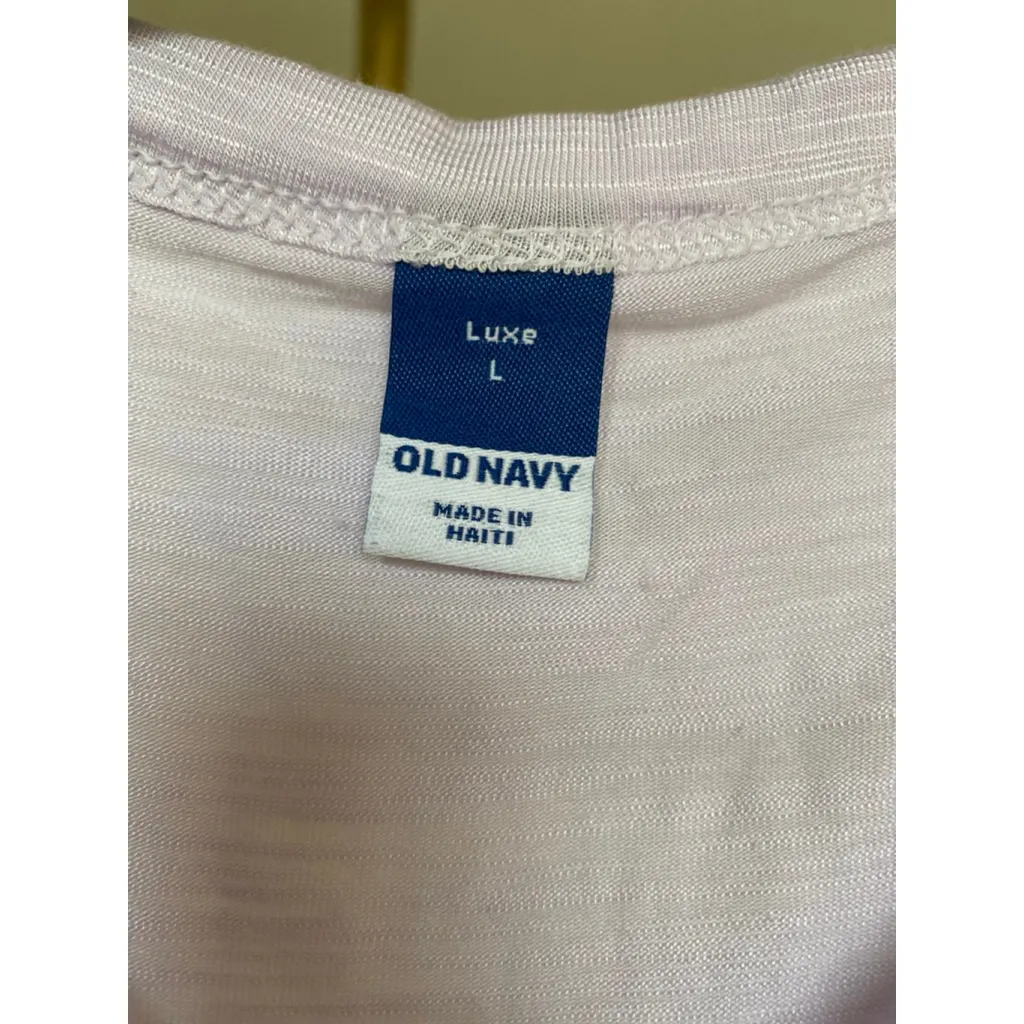 Old Navy Light Purple Luxe Sleeveless Tank Minimalist Lightweight Lounge V Neck - Image 4