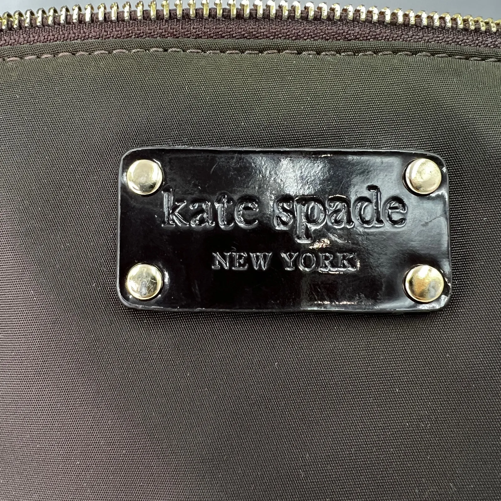 Kate Spade Laptop Bag Brown Nylon Messenger - Image 3