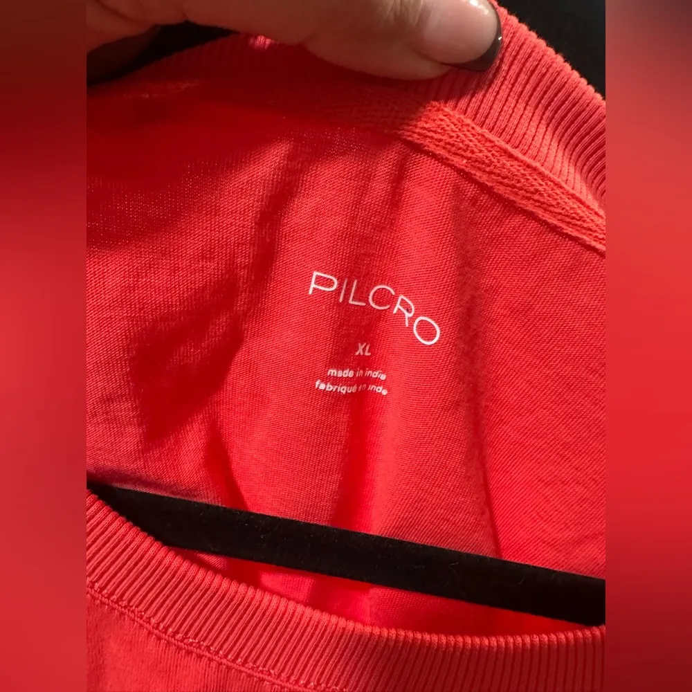 NWT Pilcro Anthropologie Coral Drawstring Bubble Tee XL - Image 4