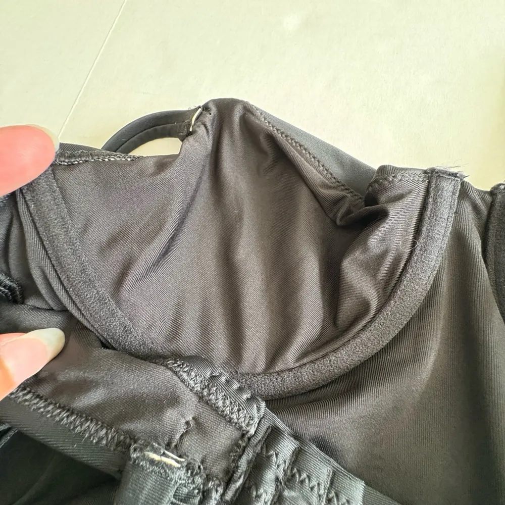 Aerie Bustier one piece swimsuit with belt black medium - Image 7