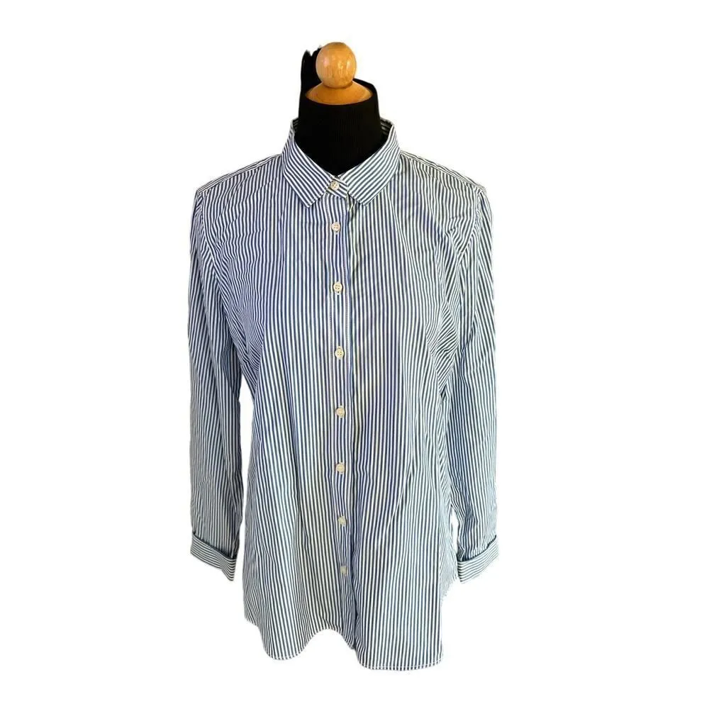 J CREW NEW WITH TAGS WOMENS BUTTON DOEN SHIRT SIZE MEDIUM - Image 6