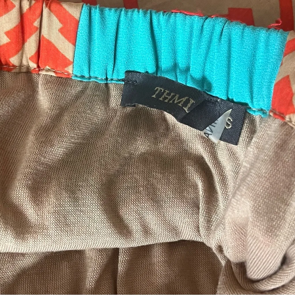 THML Chevron Print Strapless Maxi Embroidered Dress - Image 6