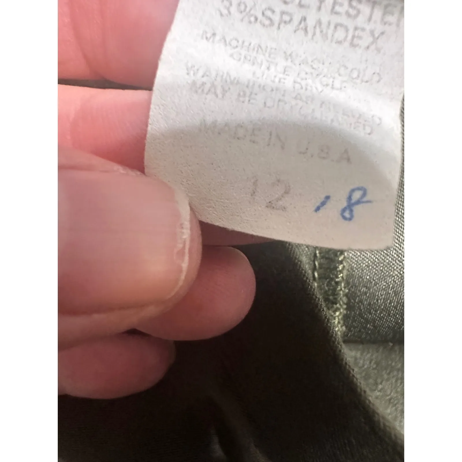 First Option‎ Women Vintage Olive Green High Waist Trousers Pants Size 12 - Image 6