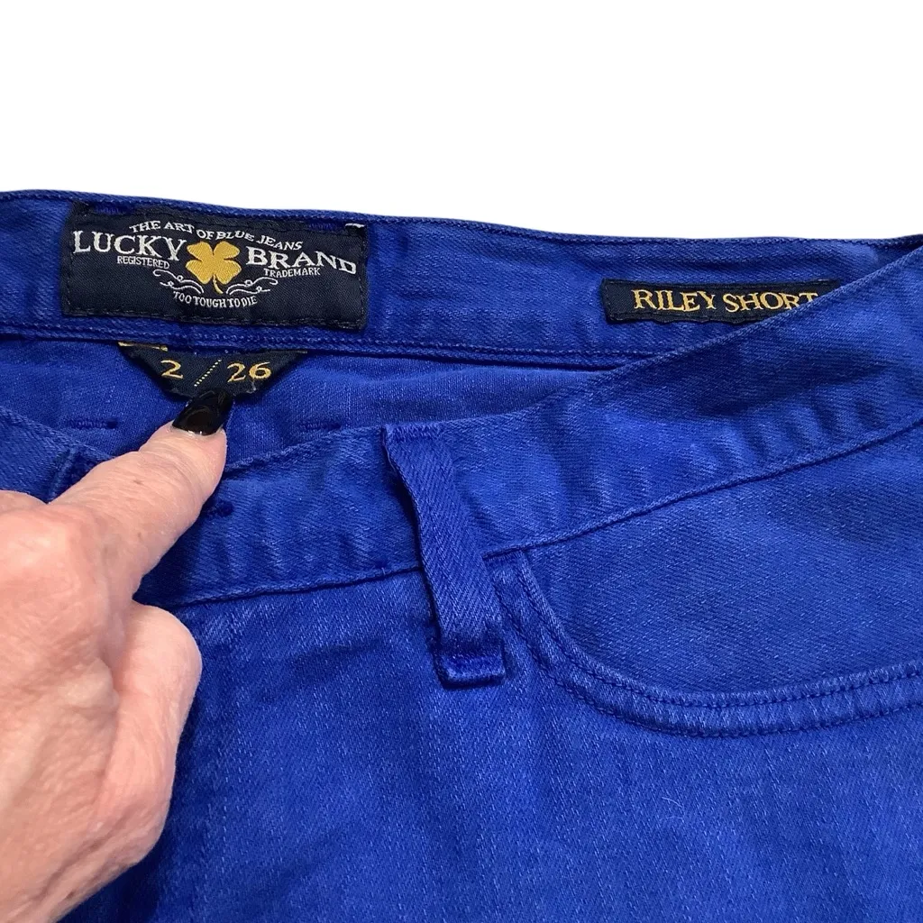 Lucky Brand Women's Vibrant Blue Riley Shorts WORN ONCE - Image 7