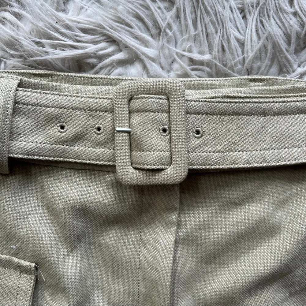 NWOT express green belted cargo utility mini skirt - Image 5