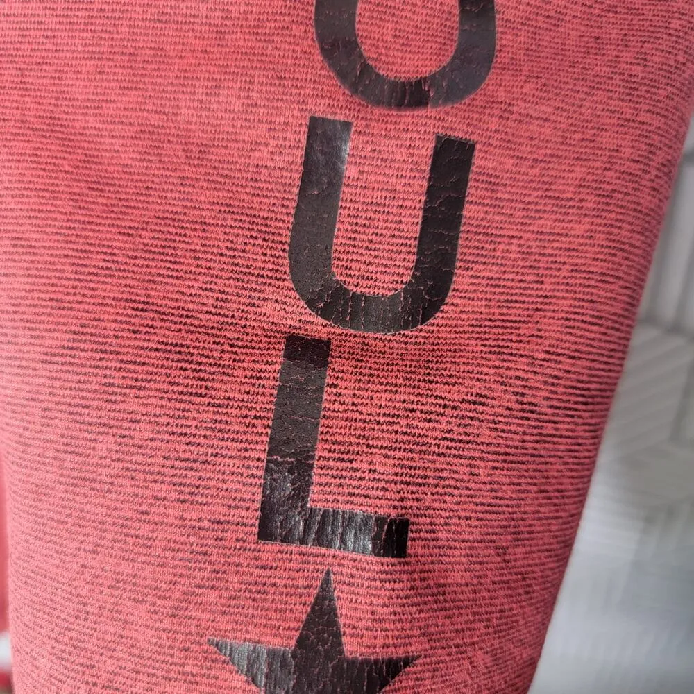 Soul Cycle Red Star Bra & Capri Leggings Set Sz Small - Image 13