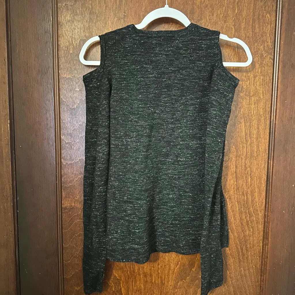 Current Elliott The Mélange' Cold Shoulder Sweater Size M - Image 3