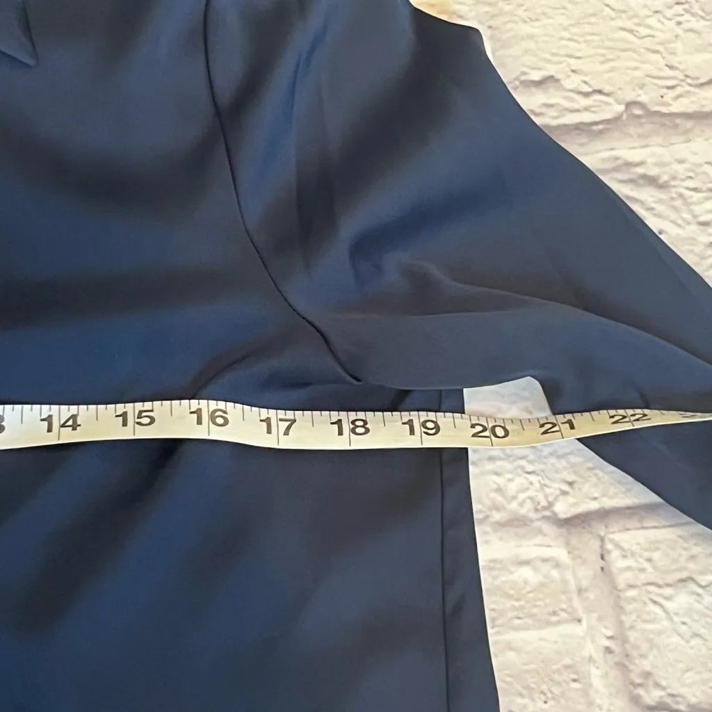 Anthropologie Skies are Blue silky button down up blouse S - Image 3