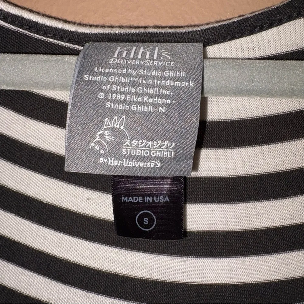 Her Universe Studio Ghibil Kiki's Delivery Service Striped Top Dress size small - Image 4
