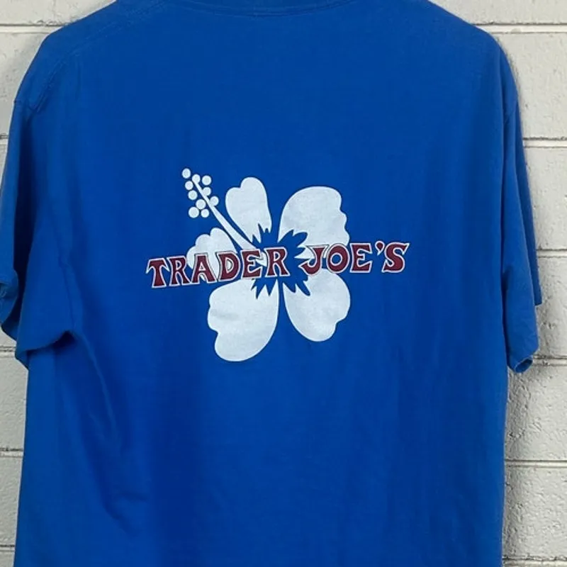 Trader Joe’s Blue Tee size M Size M - Image 6