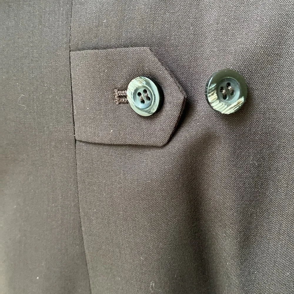 🤎 Jones New York Lightweight Stretch Wool-Blend 2-Button Lined Blazer Brown 22W - Image 9