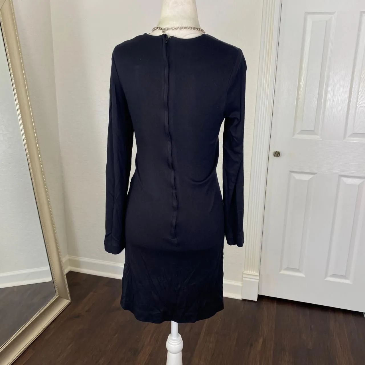 Vintage Witchy Whimsygoth Frederick's Of Hollywood Little Black Wrap Dress M - Image 5