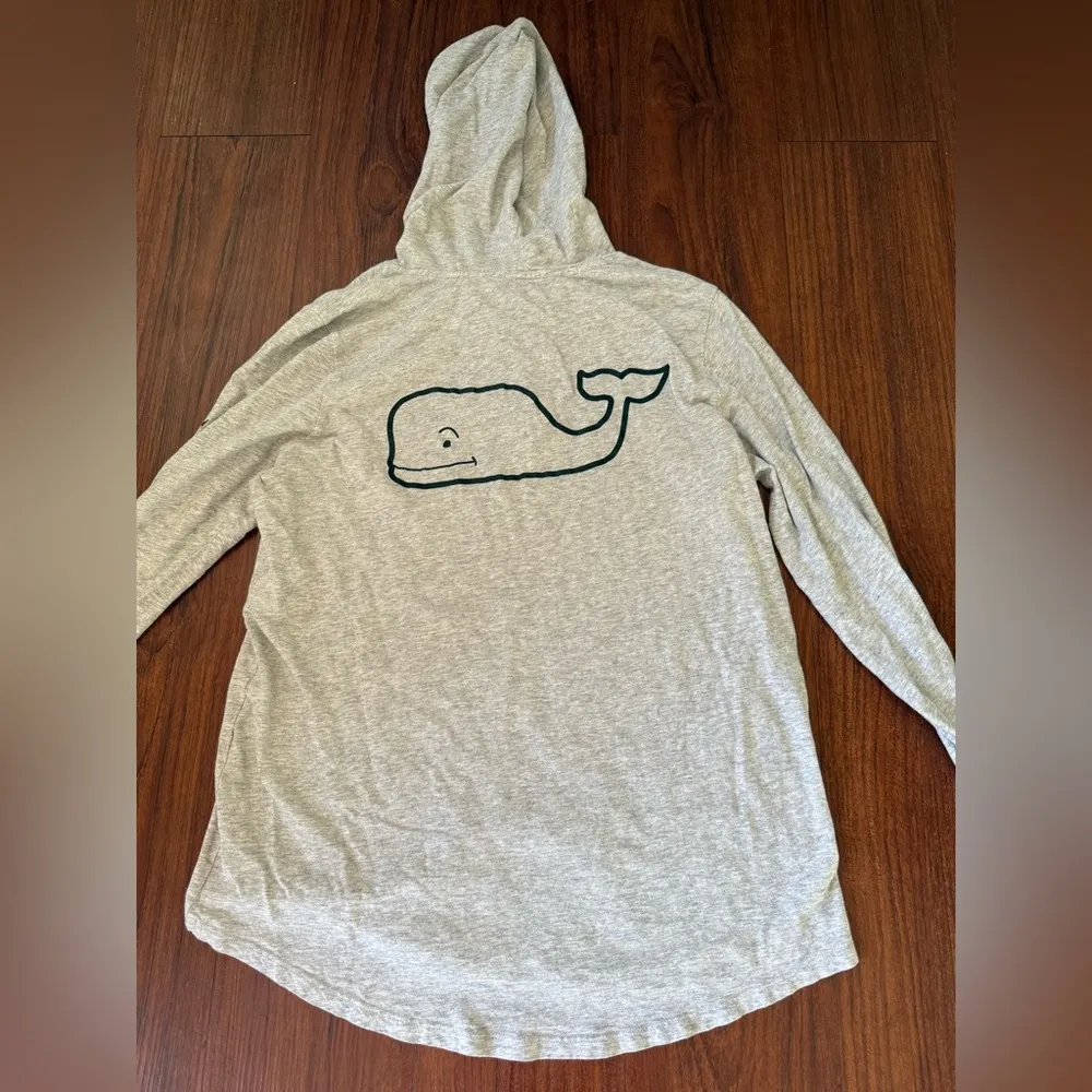 Vineyard Vines Gray Long Sleeve T Hoodie Women’s Small - Image 4