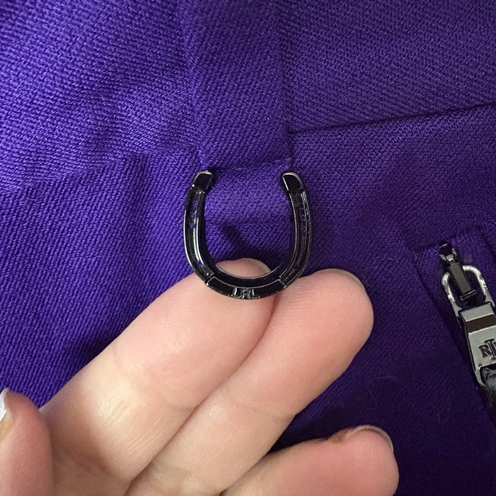 Lauren Ralph Lauren Pants Women’s 12 Royal Purple Chino Stretch LRL - Image 6