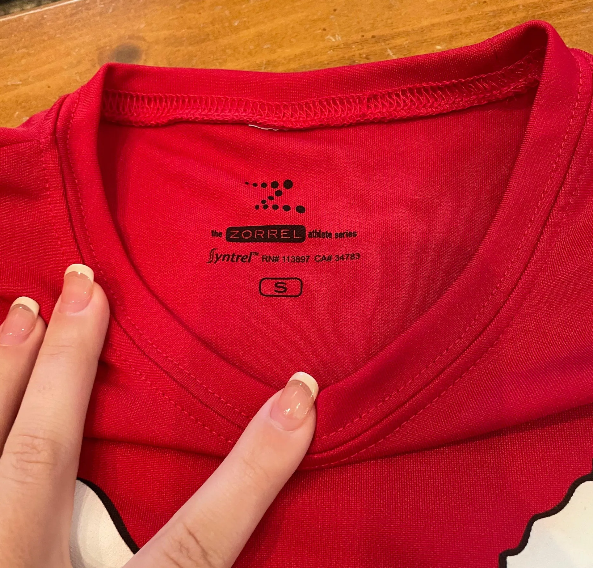 Santa Christmas Long Sleeve Workout Shirt Red - Image 3