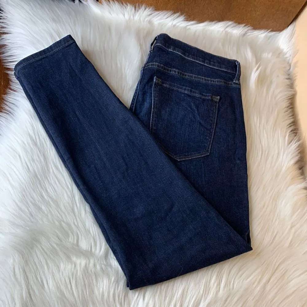 Banana Republic Mid Rise Skinny Jeans Dark Wash Size 28 - Image 11