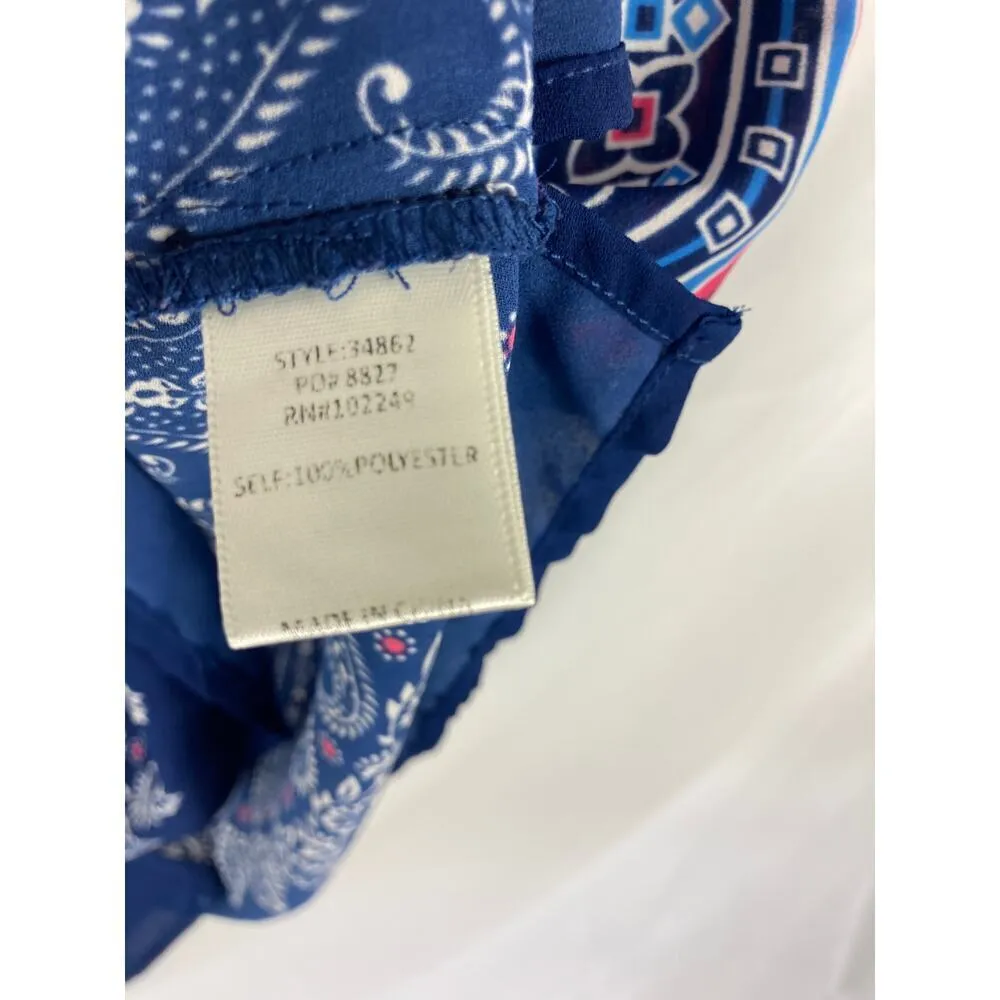 Skies are Blue Anthro Patterned V Neck Tank Size XS - Image 2