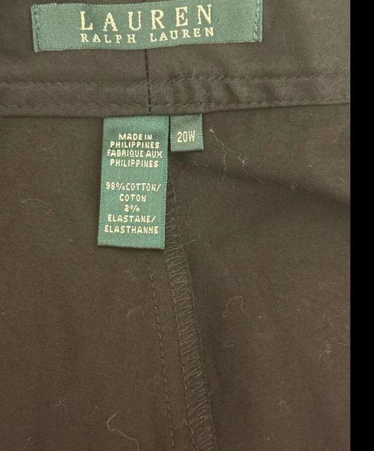 Lauren Ralph Lauren black shorts size 20W chino - Image 7