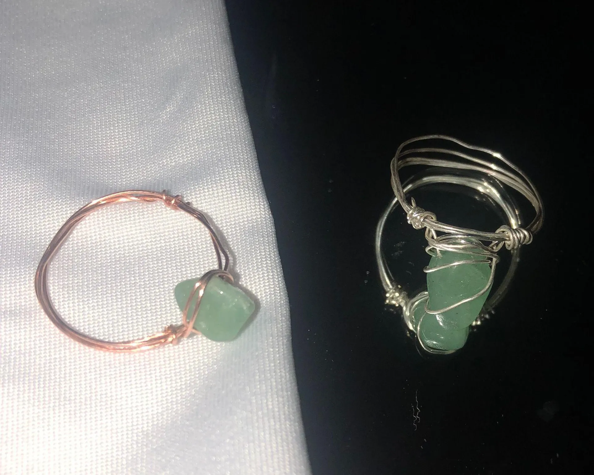 Aventurine Wire Ring - Image 2