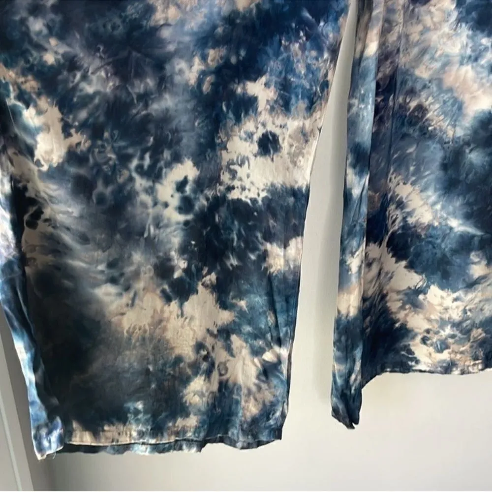 Young Fabulous and Broke Tie Dye Silky Satin Pants Wide Leg - Image 6