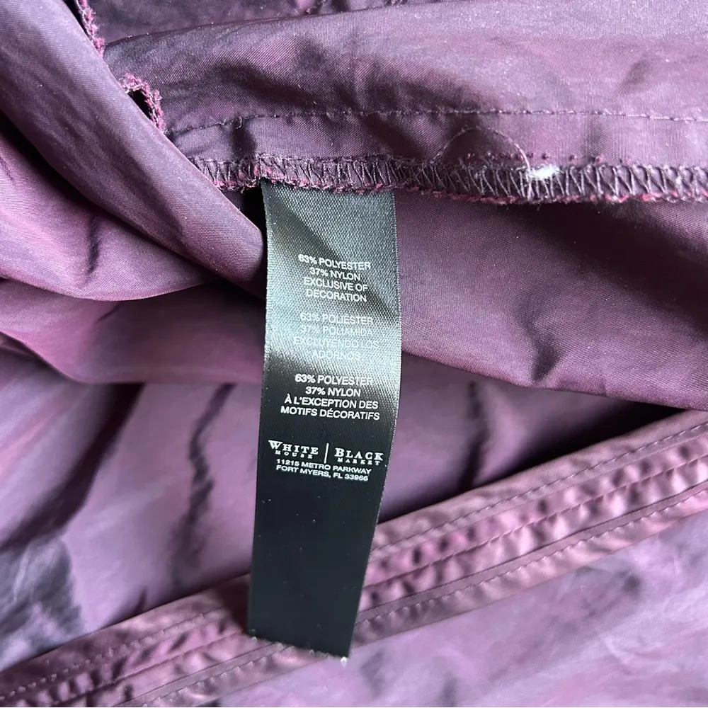 WHBM Purple Ruffle Front Jacket Sz 4 - Image 5