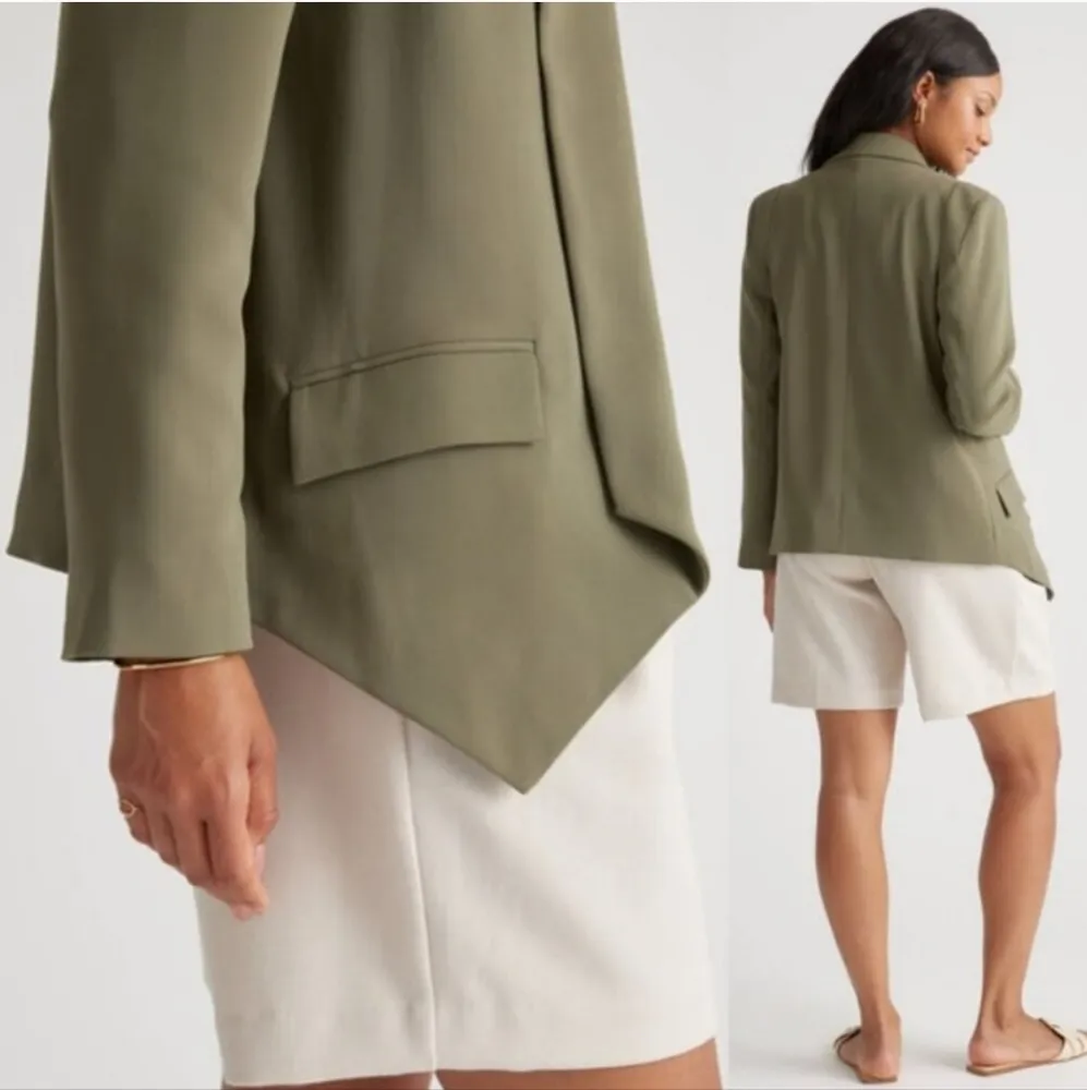 Quince  Stretch Crepe Open Blazer - Image 3