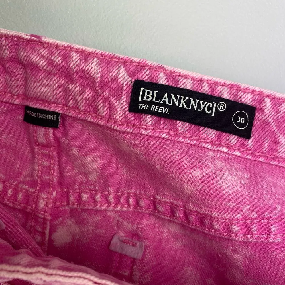BLANKNYC The Reeve Flamingo High Rise Ribcage Shorts Size 30/10 - Image 9
