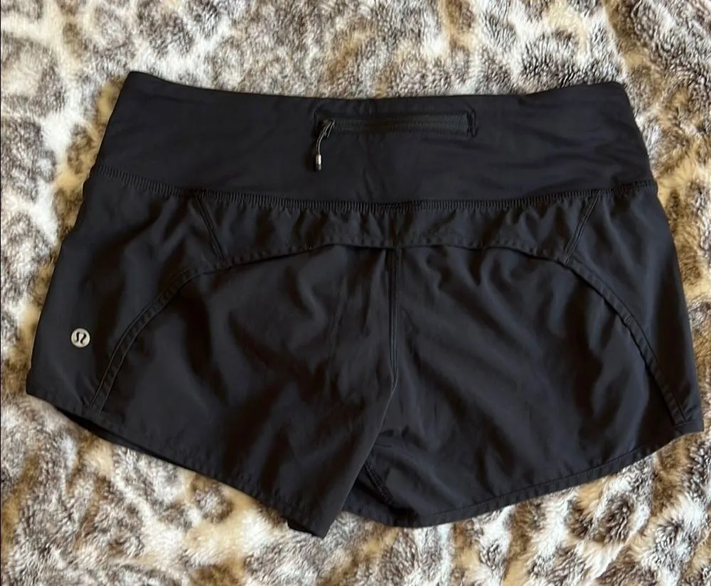 lululemon Black Speed Up Shorts - Image 3