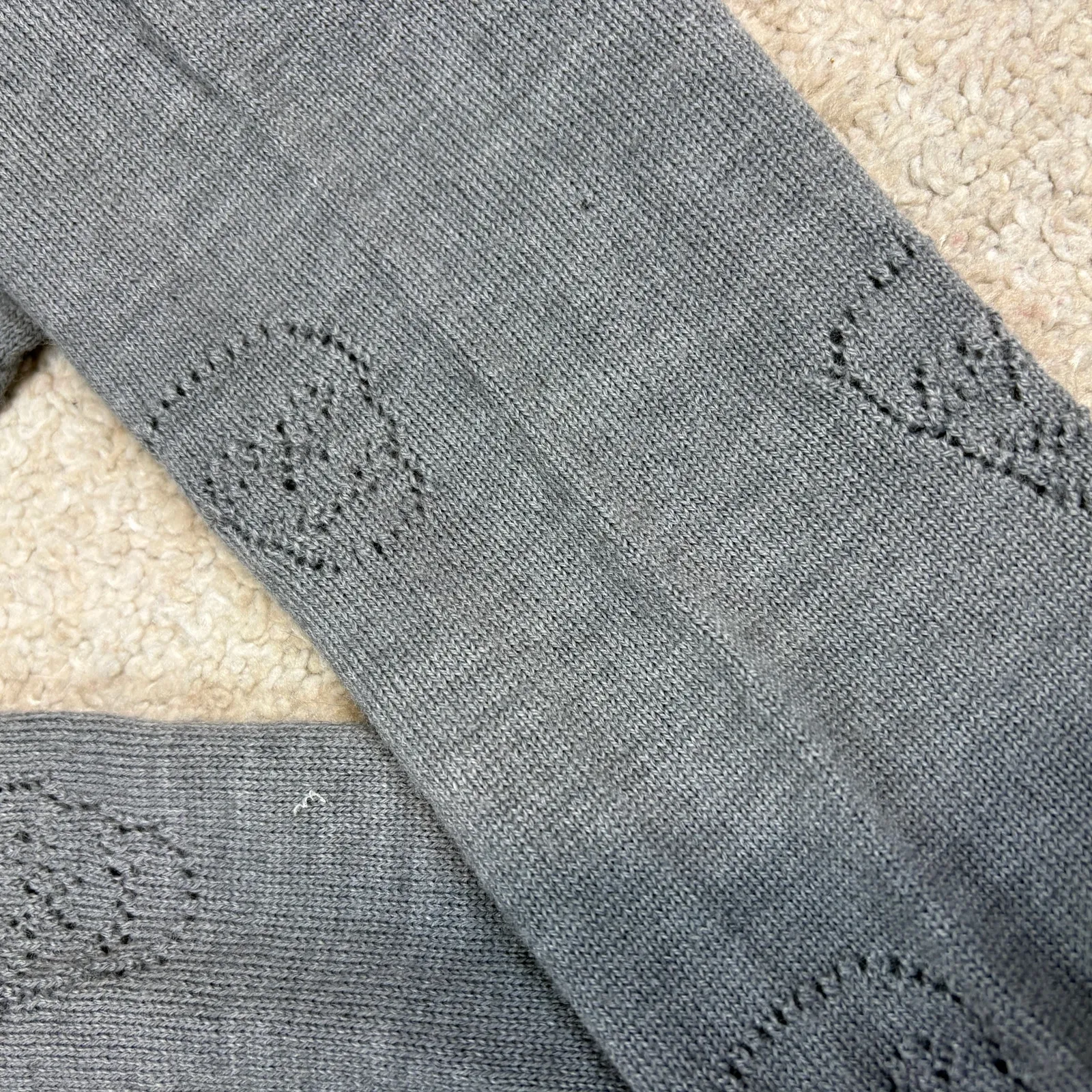 See By Chloe Gray Skull Button Down Wool Blend Cardigan Size XS - Image 7