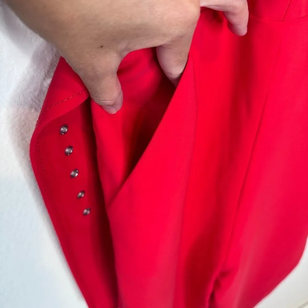 Reagan Belted Jumpsuit in Red Size XSmall NWT - Image 14