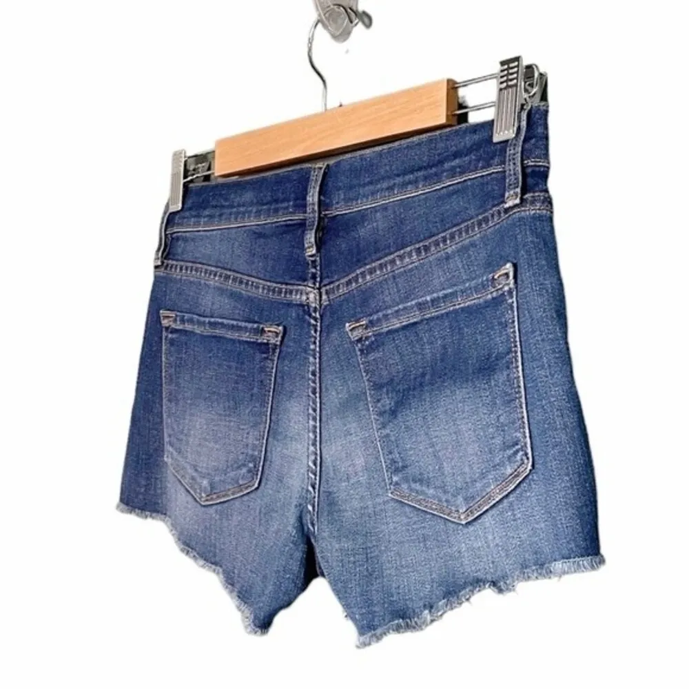 NWT Frame Denim Le Cutoff Jean Shorts Williams Distressed Wash Size 24 | 00 NEW - Image 6