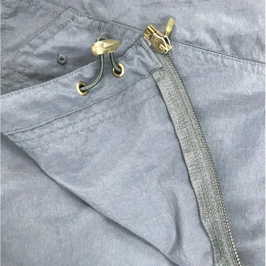 COLUMBIA Packable Nylon Full Zip Hoodie Jacket Women L Blue Travel Outdoor EUC - Image 6