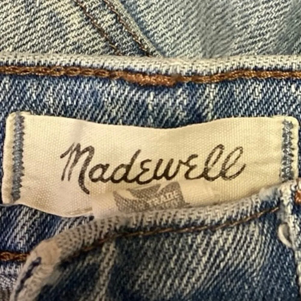 Madewell Women's Blue High Rise Straight Leg Relaxed Stretch Denim Jeans Size 24 - Image 4