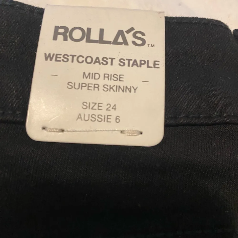 NWT Rolla's Westcoast Staple Super Skinny‎ Black Size 24 - Image 3