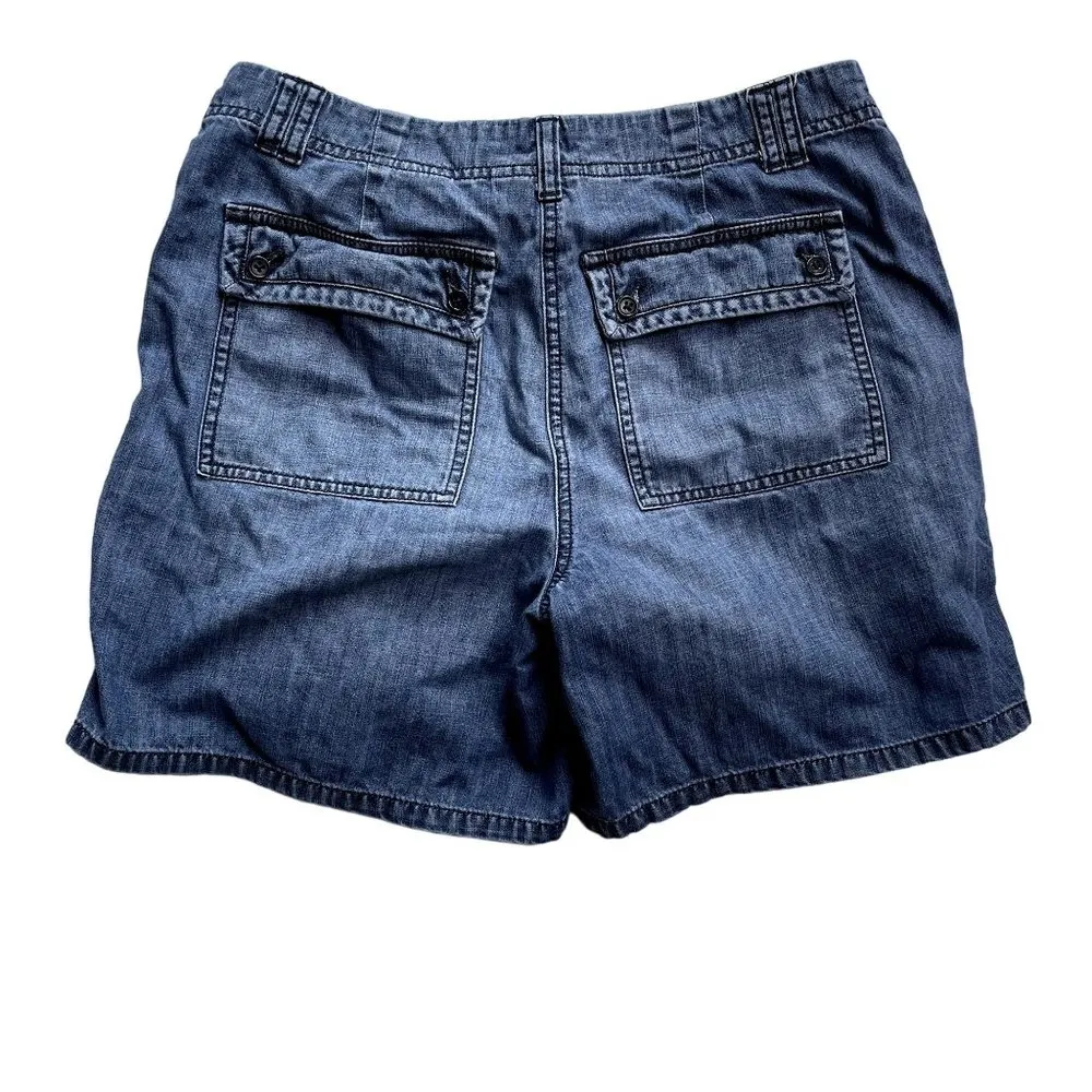 Vintage Talbots Womens Shorts Size 8 Drawstring Waist Button Pockets u Vintage - Image 2