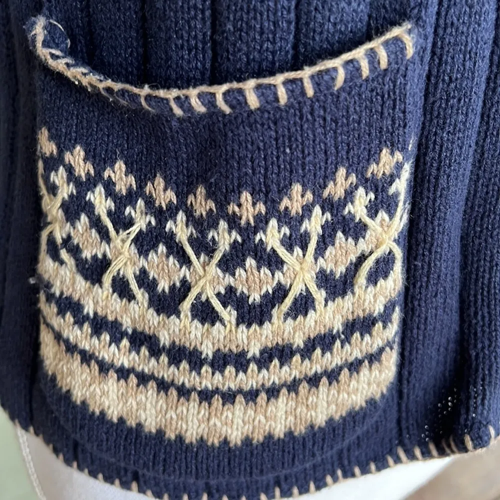 Woolrich Ramie Blend Knit Zip Up Vest - Image 4