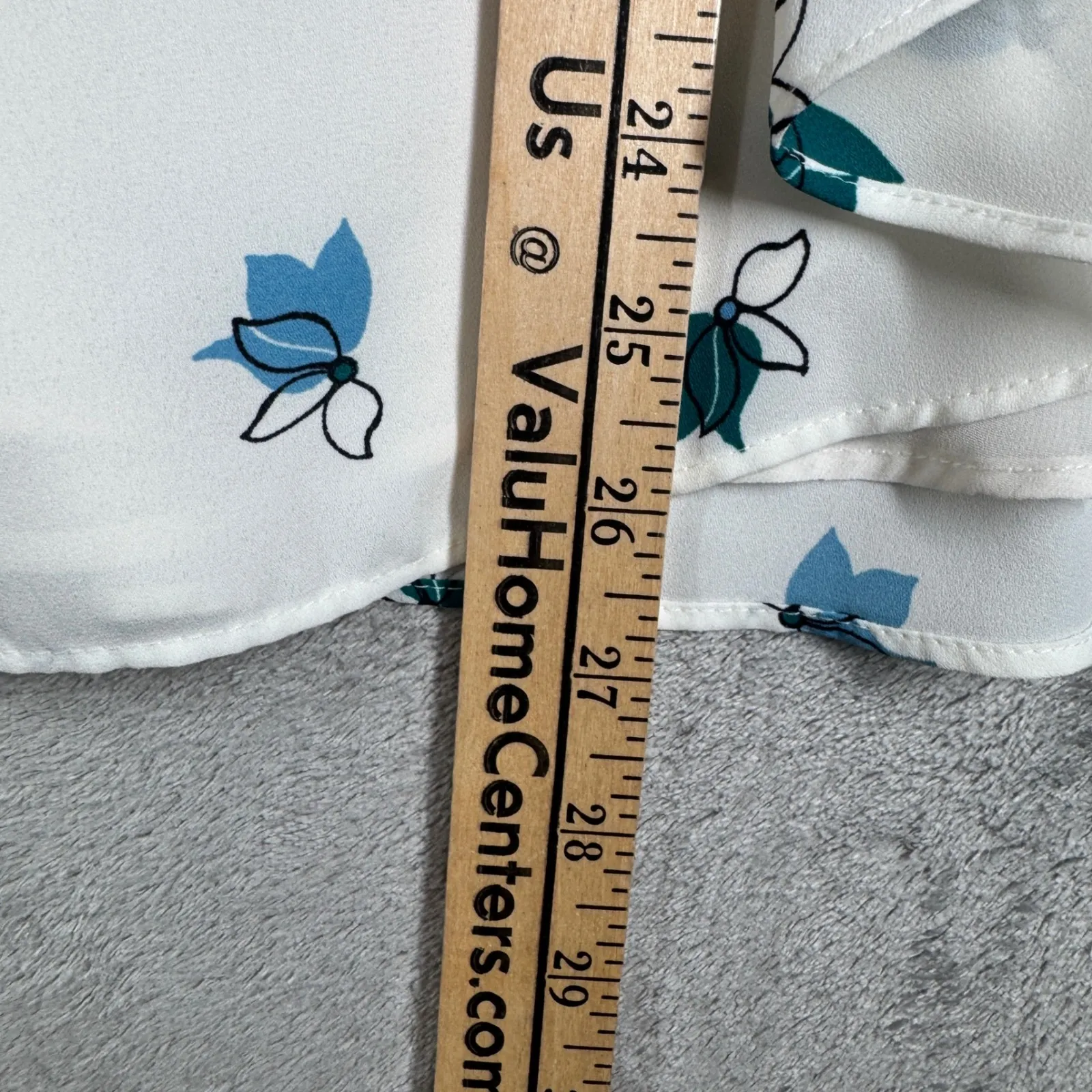 Loft Floral Print Cami Womens M White Blue Green Sleeveless Summer‎ Layering Top - Image 9