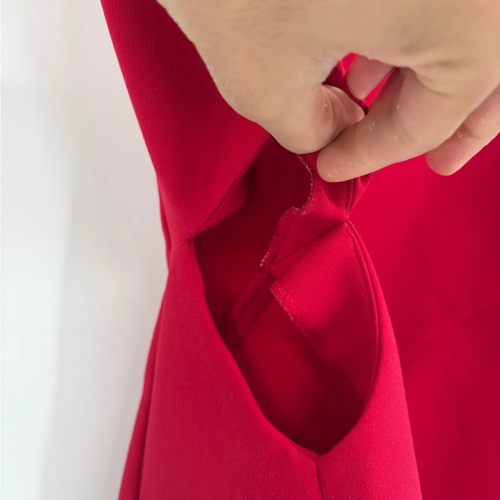 Mare Mare x Anthropologie Red Cutout Shift Dress Sleeveless Mini Size Xs - Image 8