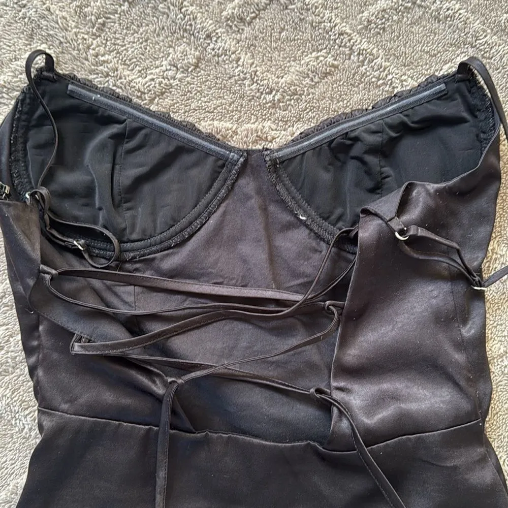 Tiger mist cocktail dress. Black. Adjustable straps. Built in no slip bra. XS. - Image 9