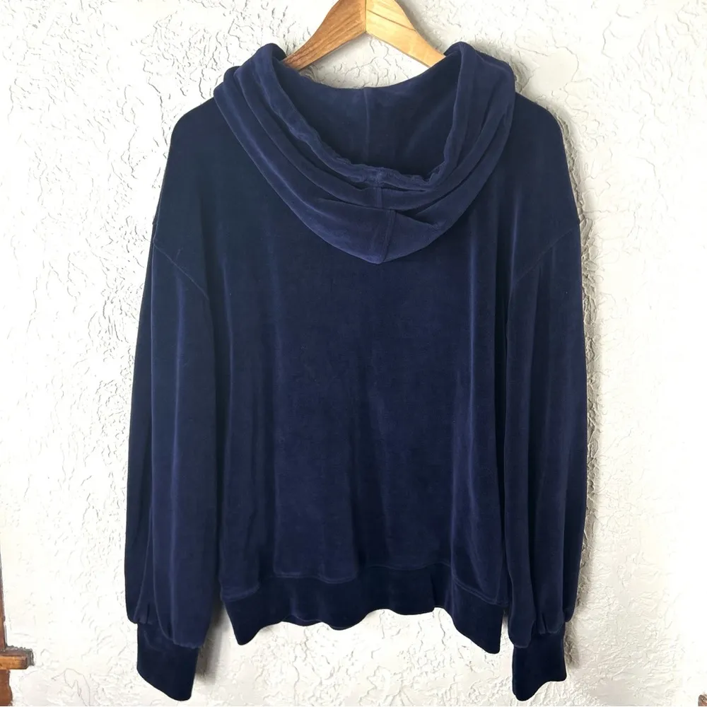 Sean John x Missguided | Blue White Velour Oversized Hoodie NWOT Size 4 - Image 3