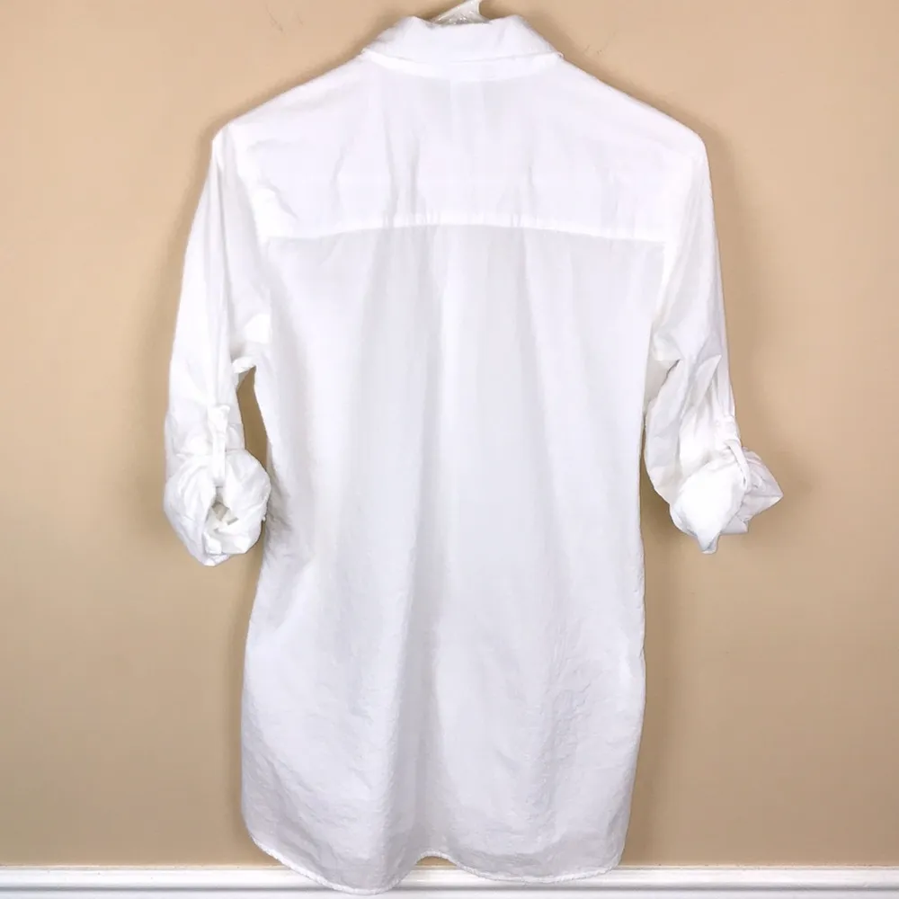 Tommy Bahama Women’s White Button-Up Hi-Low Hem Tunic Shirt Dress - Image 6