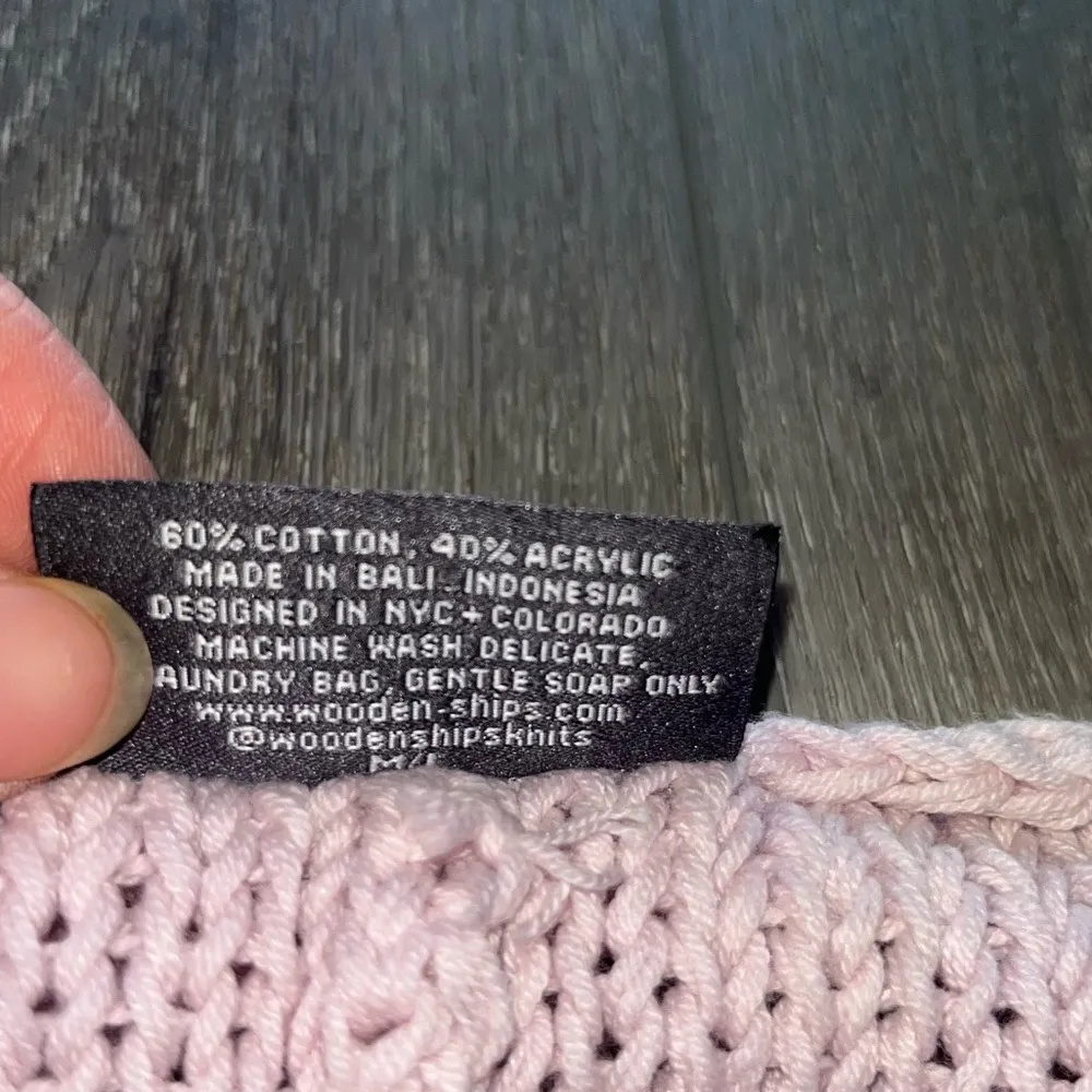 Crew Sweater Light Pink Cotton M/L - Image 4