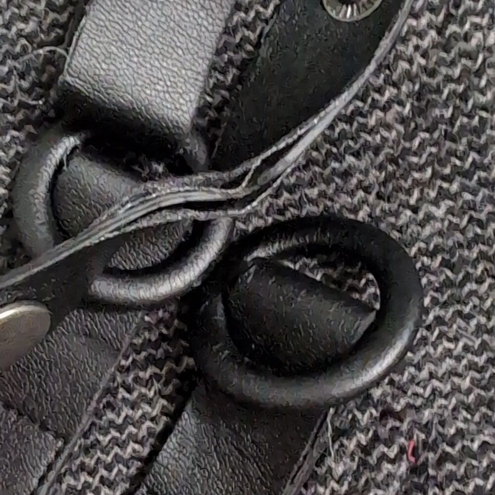 Prana Quincy Skirt Grey Coal Wool Blend Wrap Buckle Closure Plaid Lining Size M - Image 4