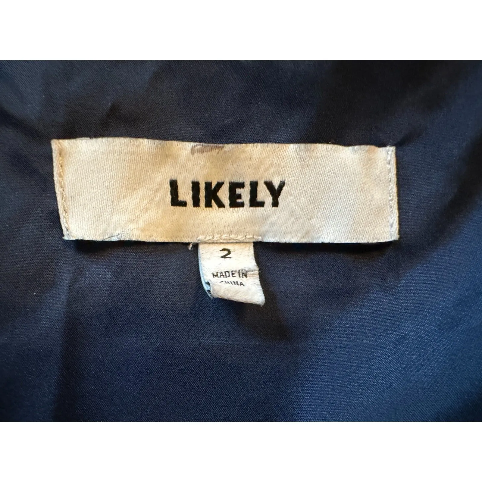 LIKELY Flirty Blue Mini Dress Size 2 - Image 3