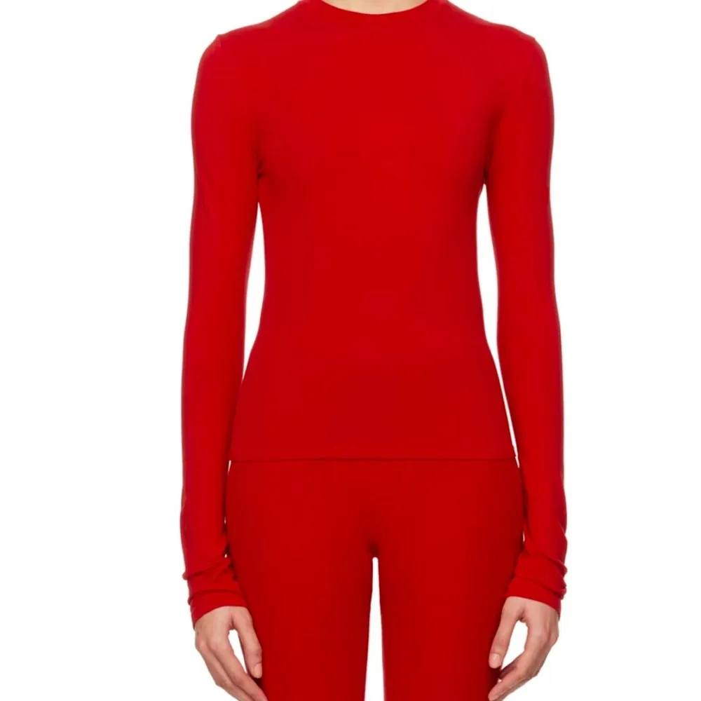 Ribbed Leggings and Cotton Long Sleeve Jersey T-Shirt Set - Image 6